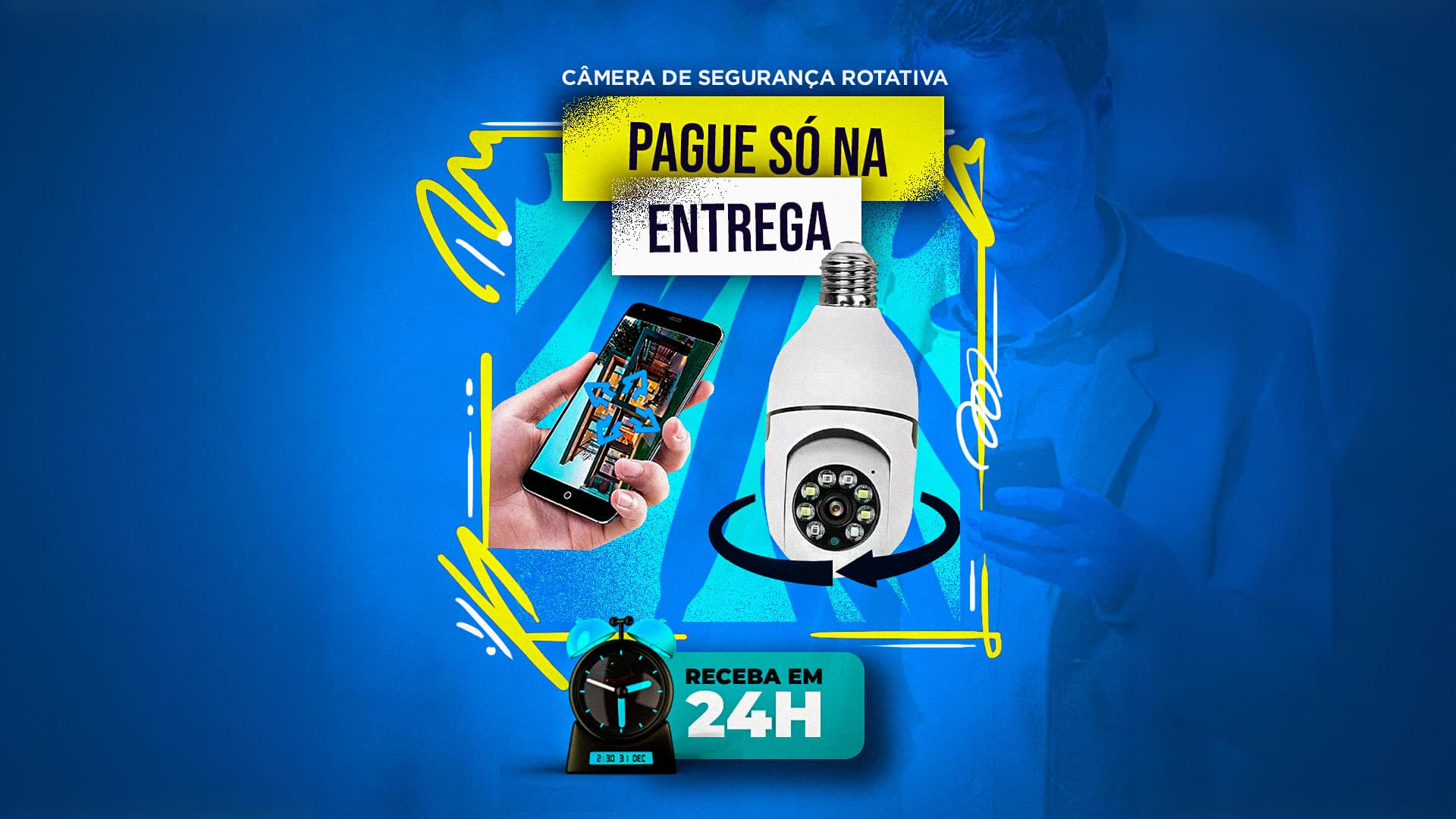 Câmera Lâmpada 360° Wi-Fi - Image 3